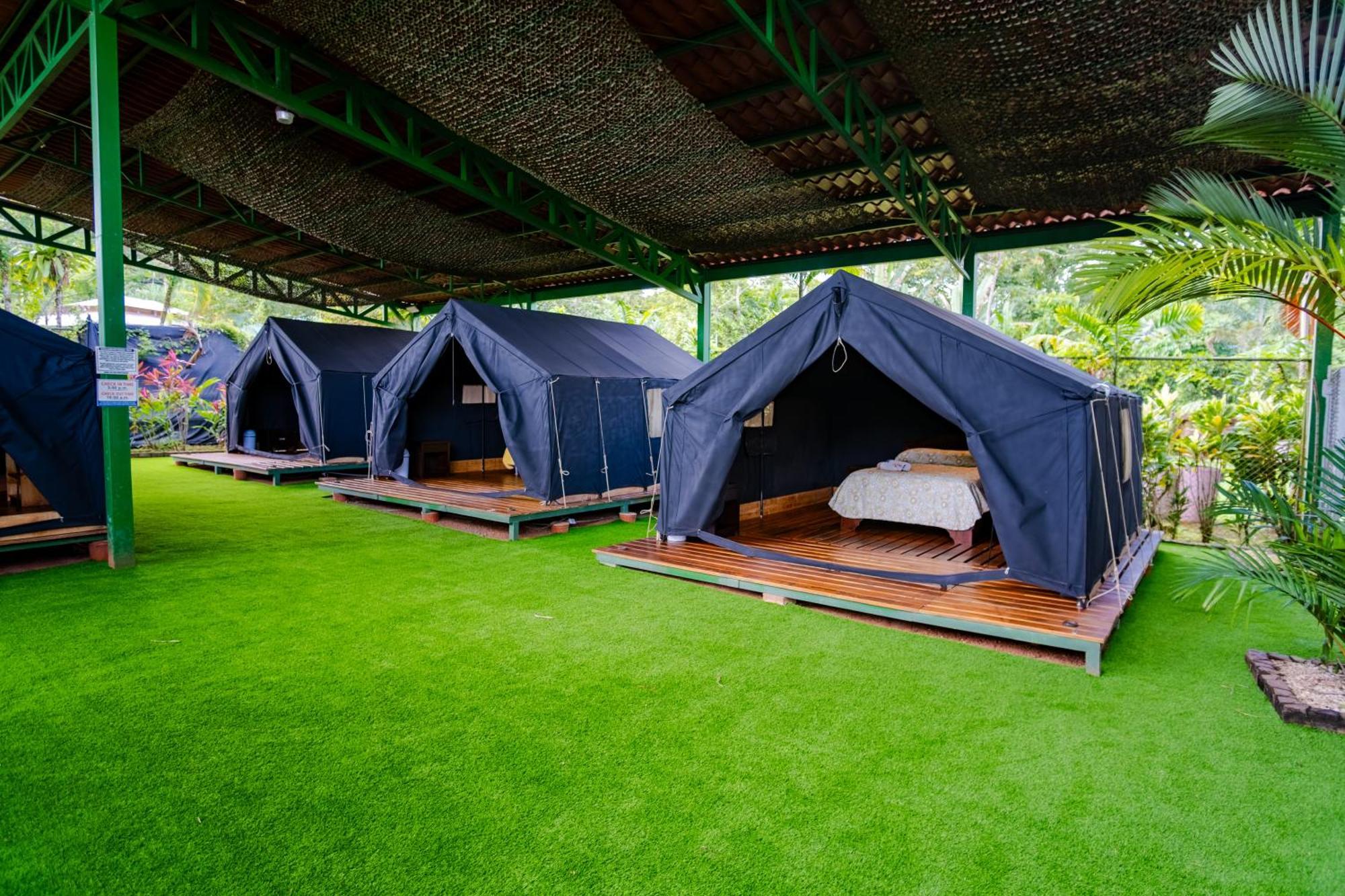 Arenal Backpackers Resort La Fortuna Ngoại thất bức ảnh Campsite at the resort