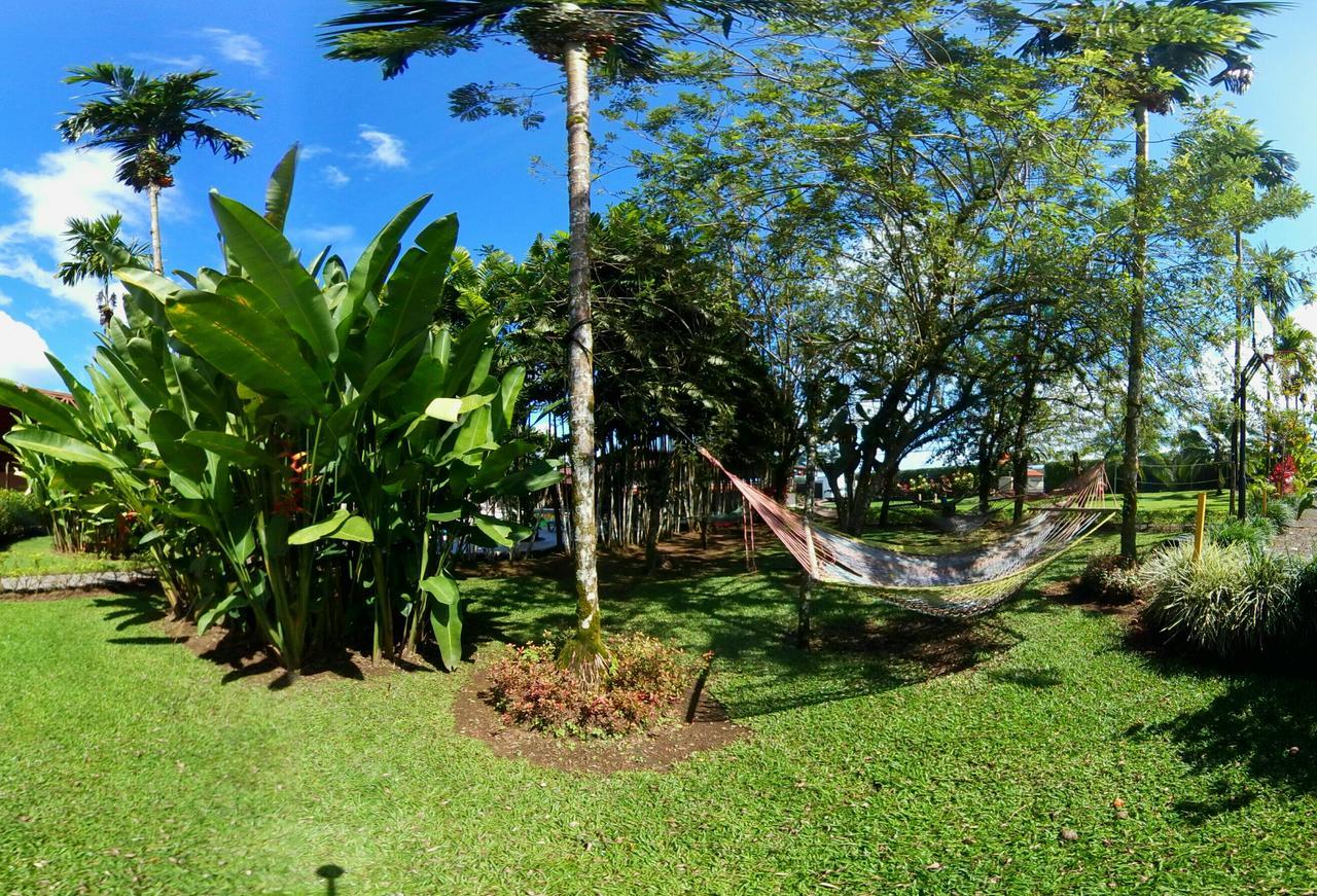 Arenal Backpackers Resort La Fortuna Ngoại thất bức ảnh A hammock in the garden of the University of the South Pacific